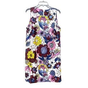 Ann Taylor floral psychedelic print dress